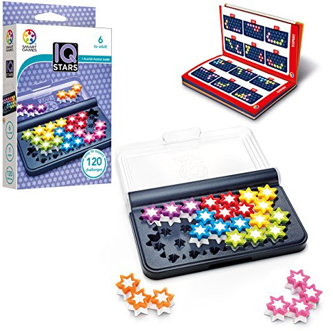 SmartGames - IQ Stars, Puzzle Game with 120 Challenges, 8+ Years