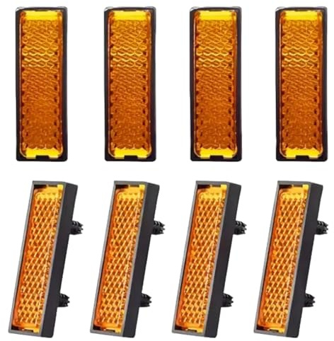KIQAWEE 8 Stück Fahrradpedalreflektor, Nacht Sicherheit Warnung Pedal, Pedal Reflektor, Rückstrahler Fahrrad, Night Cycling Reflective Bicycle Accessories, Passend für Standard Fahrradpedale