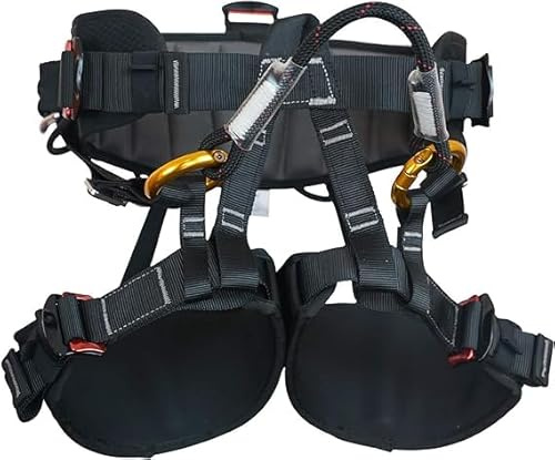 SOB Bergsteiger-Klettergurt, Halbkörpergurt Sicherheitsgurt Klettergurt für Feuerrettung Bergsteigen Hochniveau Rescue Höhlenforschung Feuerrettung Equip