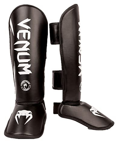 Venum Challenger Kinder-Schienbeinschoner - Schwarz-Weiß - L