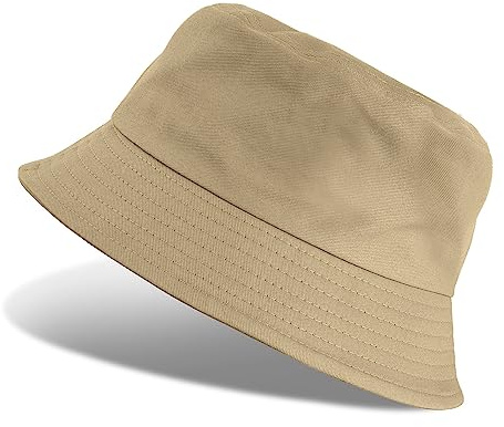 Tuopuda Fischerhüte Herren Damen, Anglerhut Baumwolle, Bucket Hat Faltbar, Sommerhut Outdoor, Kappen Cap Freizeithut zum Wandern Camping Reisen Angeln 56-58cm