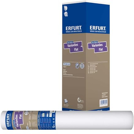 Erfurt Variovlies FLAT Premium 170g Zellulose-Glattvlies 25X0.75 Tapete 4 Rollen 1003706