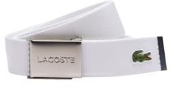 Lacoste Herren Rc2012 Gürtel, Weiß (Blanc Vdw), 95 (Herstellergröße: 110)