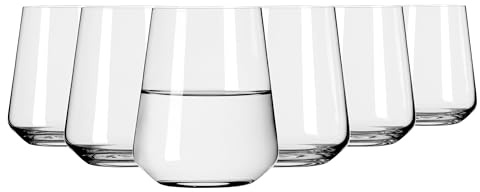 RITZENHOFF Wasserglas-Set 6er, 500 ml - Made in Germany | Art. Nr. 6301003, Light White Serie, Kristallglas, spülmaschinenfest