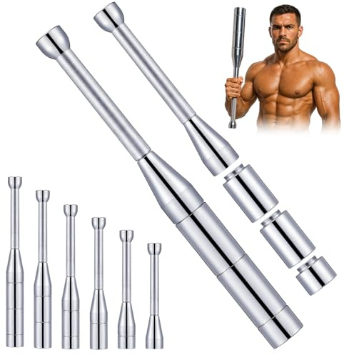 MorningRo 17. 2,3 kg verstellbare Macebell-Glocke für Krafttraining, 6-in-1-Stahl für Ganzkörpertraining, Muskeln, Schultern, Griffe, Unterarmtraining im Heim-Fitnessstudio, Gewicht (7,9 kg, 8 kg)