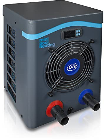 Gre HPM20 – Mini-Wärmepumpe für Aufstellpools bis zu 20 m³, Heizsystem für Aufstellpools, Farbe Grau