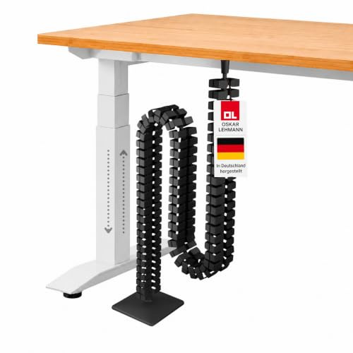 OL Oskar Lehmann Kabelführung eckig Kuba Slim Line Länge: 1260 mm, Kabelschlauch, schwarz
