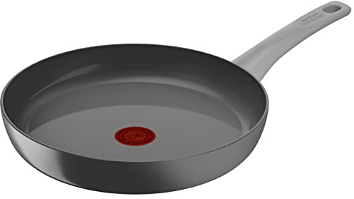 Tefal Renew On Bratpfanne 28 cm Induktion, Aluminiumpfanne mit Thermo-Signal bei idealer Brattemperatur, für alle Herdarten geeignet, Keramikversiegelung, Made in France, C42706