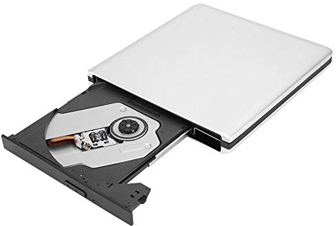 Blu Ray Externe CD DVD Laufwerk, USB 3.0 Externes optisches Laufwerk DVD CD BD Reader Rekorder Unterstützt Wiedergabe, D-Blu-ray Filmen Brennen, Kompatibel mit Desktop Notebook