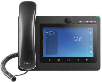 Grandstream GXV3370 IP-Videotelefon, Touch Display 17,78 cm (7 Zoll), Android 7.0 Schwarz