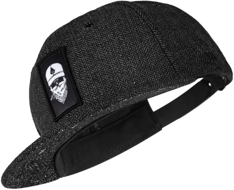 Nebelkind Snapback-Cap-Herren Damen Bandana Einheitsgröße OneSize Größenverstellbar Unisex Basecap trendig Streetwear Style Baseball-Kappe mit geradem Schirm