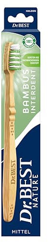 Dr.BEST Nature Bambus Interdent Zahnbürste, Mittel (1 Stück), Nachhaltigkeit vereint mit bewährter Dr.BEST Qualität