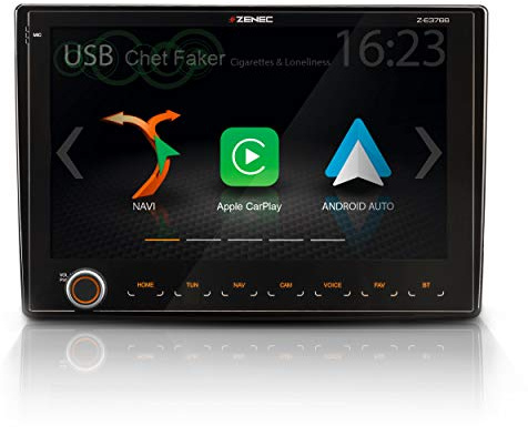 ZENEC Z-E3766: Infotainer für FIAT Ducato mit Android Auto, AppleCarPlay, 2 Din Mediencenter mit 9“/22,9 cm Touchscreen, Autoradio mit DAB+, USB, zum Reisemobil Navi erweiterbar