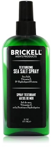 Brickell Men's Texturizing Sea Salt Spray - Natürlich & organisch - Alkoholfrei - Männer Texturspray für mehr Volumen und den ultimativen Surfer und Beachlook - Salzspray für Haare, 177mL