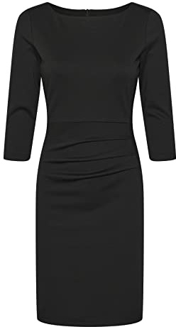 KAFFE Damen Kaffe Women's Dress Above Knee Length Slim Fit 3/4 Length Sleeves Boat Neck Cocktailkleid (1er Pack)