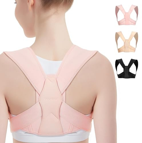 Rücken Geradehalter, Verstellbare Schultergurt Haltungskorrektur Damen für Clavicle Unterstützung und die Bereitstellung von Schmerzlinderung von Nacken, Schulter und oberen Rücken (L/XL)