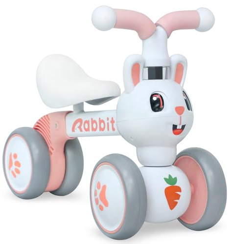 XIAPIA Kinder Laufrad ab 1 Jahr Lauflernrad für 10-36 Monate Baby, TÜV geprüft Erst Rutschrad Fahrzeug Geschenke für Jungen/Mädchen Kleinkind Spielzeug (Hase)