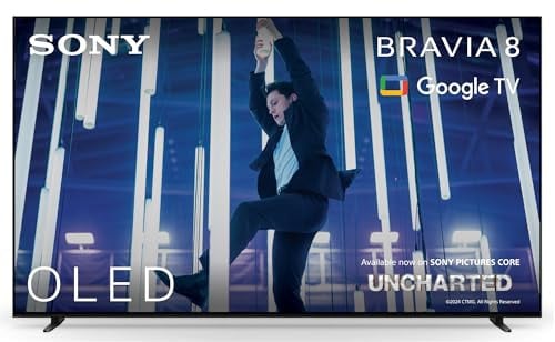 Sony BRAVIA 8 OLED 55 Zoll 4K HDR Google Smart TV | Gaming Features,IMAX Enhanced, Dolby Vision Atmos, Chromecast, Apple AirPlay, 120Hz 55XR80