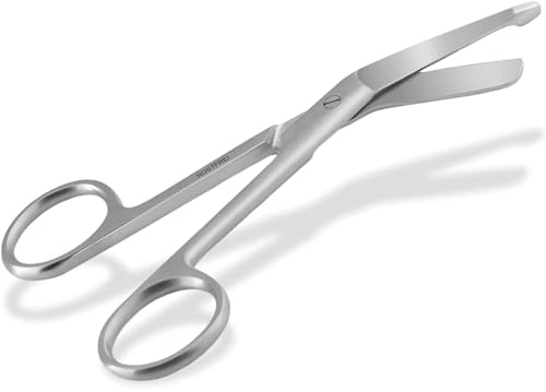 Bastelschere Papierschere Mehrzweckschere Edelstahl Rostfrei mit seitlich gebogener Schnittfläche für Basteln, Haushalt und Büro 11,5 cm