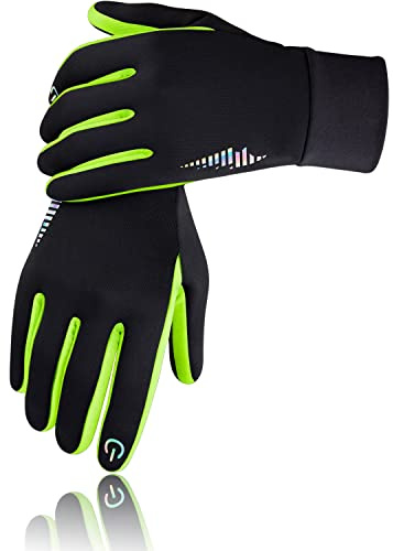 SIMARI Kinder Handschuhe Thermo Anti-Rutsch Touch Screen Fahrradhandschuhe