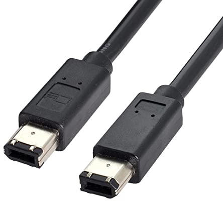CY IEEE 1394 Firewire 400 6-polig auf 6-polig Kabel FireWire 400Mbps 6p auf 6p Capture Kabel 1.8m