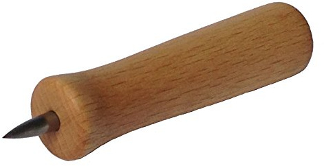 KokosnussEisen® - Dosenlocher mit Holzgriff (Buche/Edelstahl) 5 mm - Made in Germany