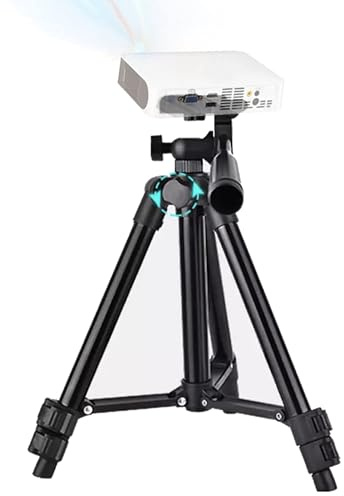 TronicXL 30-60cm Tripod Tisch Projektor Beamer Stativ Halterung Ständer Mini Beamer kompatibel mit Nebula Capsule Projektoren Philips WiMiUS Projektor Projektorständer Horizon Pro Elfin Halo MOGO