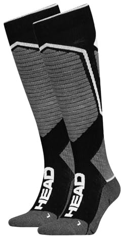 Head Unisex Knee-High Performance Ski V-Shape Socks 1 pack