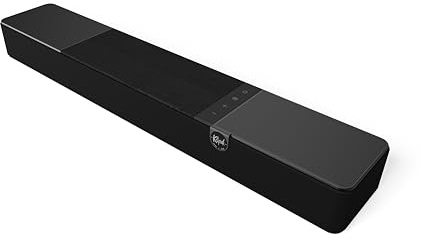 Klipsch Flexus Core 100 2.1 Dolby Atmos Soundbar, Schwarz | 2.1-Dolby-Atmos-Soundbar mit HDMI eARC, Bluetooth, zwei 2,25-Zoll-Treibern und zwei integrierten 4-Zoll-Subwoofern.