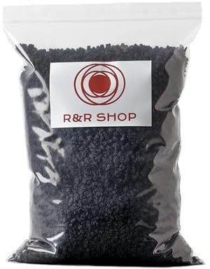 R&R SHOP – Feiner Schwarzer Lavastein, 100% Natürlich, pH-Neutral, Ideal für Keimung und Pflanzenwachstum, 0–8 mm (1L)