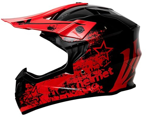 Kinder Motocross Helm, ECE R22.06 Zertifizierung, Jugend Offroad-Helme, Motorradhelm Downhill Fullface Motocross Enduro Quad Helm, Roller Ski ATV Helm, Für Jugendliche Jungen Mädchen(S)