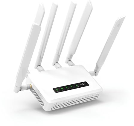 GL.iNet GL-X3000 (Spitz AX) 5G Router SIM Karte Wi-Fi 6, Mobiler WLAN Router SIM Karte 5G LTE, AX Dual-SIM Gigacube Netzwerkgeräte, VPN, OpenWrt, Secure Cellular Router for Office, Retail, Events