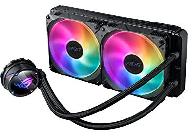 ASUS ROG STRIX LC II 280 ARGB All-in-One CPU-Wasserkühlung | Aura Sync, zwei adressierbare ROG-140mm-Radiatorlüfter