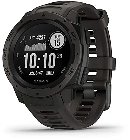 Garmin [renewed] Instinct - wasserdichte GPS-Smartwatch mit Sport-/Fitnessfunktionen, Herzfrequenzmessung, Fitness Tracker und Smartphone Benachrichtigungen [Generalüberholt]