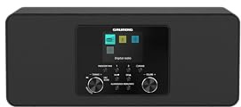 Grundig DTR 5100 2.0 DAB+ Web B All-In-One Internet- und Digitalradio, FM, 2.0 Stereo-Lautsprechersystem, 14 W RMS, USB, Alarmfunktion, Einschlafautomatik, Farbdisplay, Schwarz