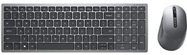 Dell KM7120W, Wireless, Multimedia, Tastatur und Maus Set, UK (QWERTY), schwarz