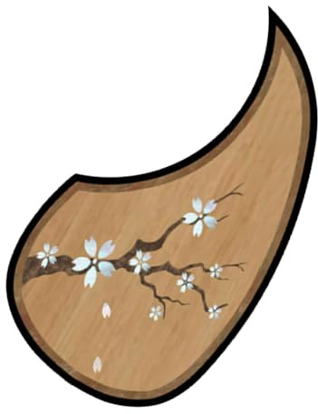 Acoustic Gitarre Pickguard, Pickguard für Gitarre,Ersatz für String -Instrumentenschutz - Kratzfeste Schutzaufkleber Pickguard für die Akustikgitarrenpflege