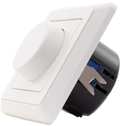 REV PrimaLuxe Dimmer - Lichtschalter für LED Lampen 5-100W und Glühlampen 5-300W, weiß