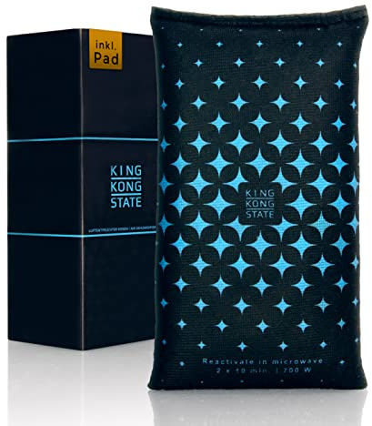 King Kong State Luftentfeuchter für Autos - Entfeuchter-Kissen 1 kg für beschlagene Autoscheiben - mit wiederverwendbarer Antibeschlag-Füllung und Anti-Rutsch-Pad, Dunkelgrau, Standard