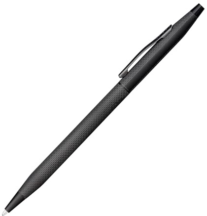 Cross Classic Century Kugelschreiber (Strichstärke M, Schreibfarbe: Schwarz, nachfüllbar, inkl. Premium Geschenkbox) Schwarz gebürstet