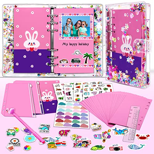 DIY Scrapbook Set für Mädchen 6-13 Jahre - Bullet Journal Set, Tagebuch, Schreibset und Budget Planer