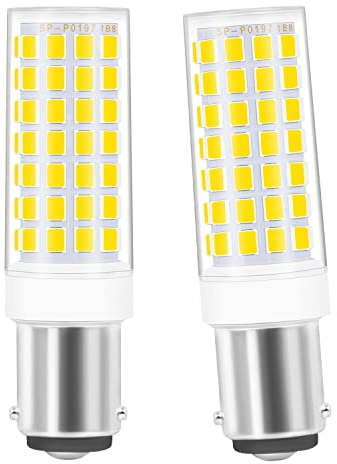 SanGlory 5W B15D LED Leuchtmittel ersatz 40-60W B15d Halogenlampe, 550 Lumen, Neutralweiß 4000K B15D LED Lampe, 360°Abstrahlwinkel, Dimmbar, 2er Pack
