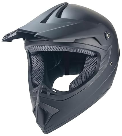 Kinder Crosshelm AHP – Motorradhelm für Kinder und Jugendliche, ABS-Schale, robuster Kinderhelm für Downhill, Quad und Motocross