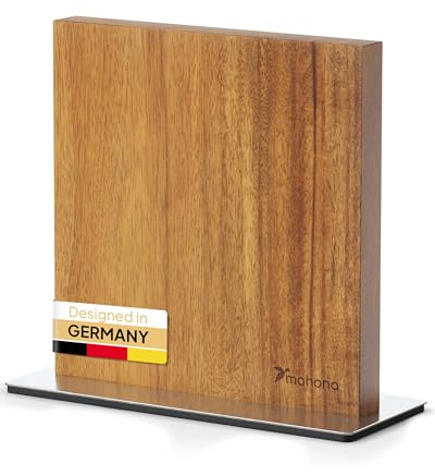 Mahona Magnetischer Messerblock ohne Messer aus Akazienholz. Mit diesem magnetischen Stabmesserset setzen Sie jede Küche in Szene. Der perfekte Messerblock magnetisch, doppelseitig und aus Holz