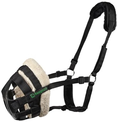 Shires - Weidemaulkorb FreeGraze, Airflow (Pony) (Schwarz)
