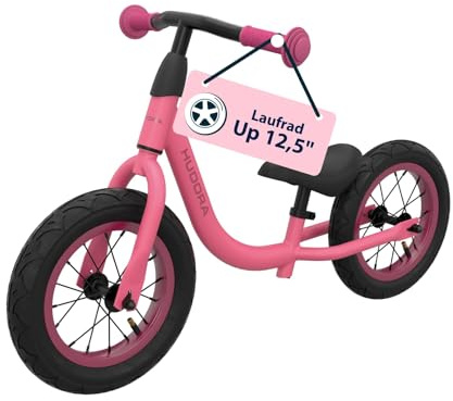 HUDORA Laufrad Up 12,5 Zoll in versch. Farben - Leichtes Lauflernrad - Gleichgewichtsrad mit hoher Kippstabilität - Lauflernspielzeug für Kinder - Kinderspielzeug mit 2 Rädern