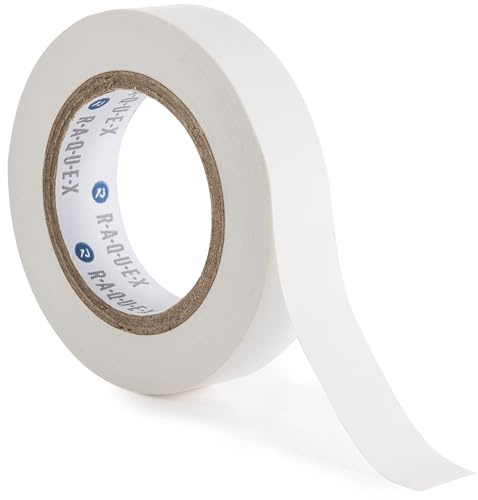 Raquex Griffband-Abschlussband Für Schläger und Griffe - Tennis, Badminton, Squash, Padel, Hockey und Sport. Leicht reißen, Overgrip-Sicherungsband. 14 mm x 20 m