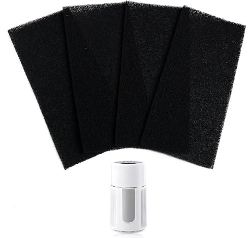 4PCS Dunstfilter Zuschneidbar Kohlefilter Universal, Aktivkohlefilter Dunstabzugshaube filter klimaanlage, Universelle Filtermatte zur Geruchsneutralisierung und Luftreinigung, 10.5 × 24 cm