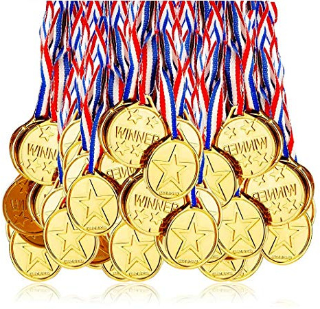 Fontee Medaillen, 24 Gewinner, olympisch, Kinder, Party, Auszeichnungen