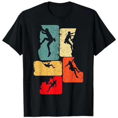 Klettern Kletterer Bergsteigen Bouldern T-Shirt
